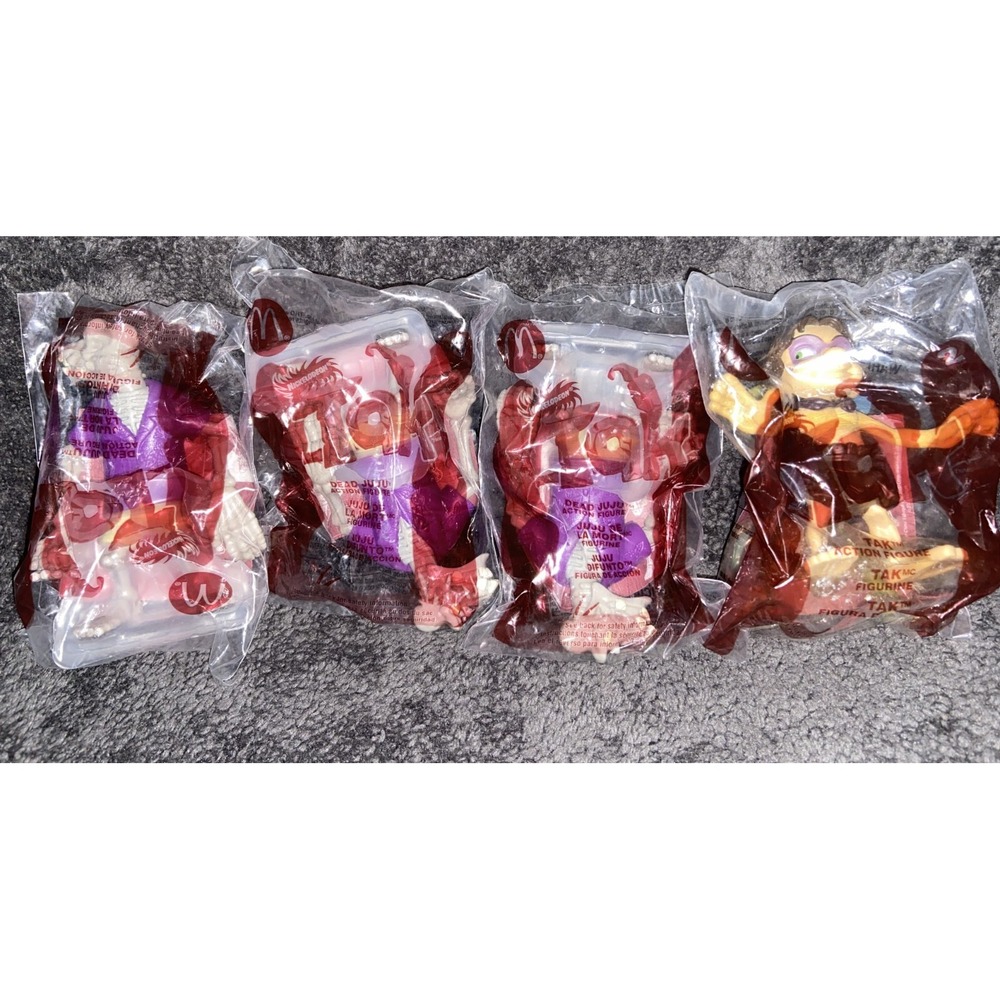 NEW McDonalds 2005 Happy Meal Toys‎ Nickelodeon Tak Set of 4 Figures NIB